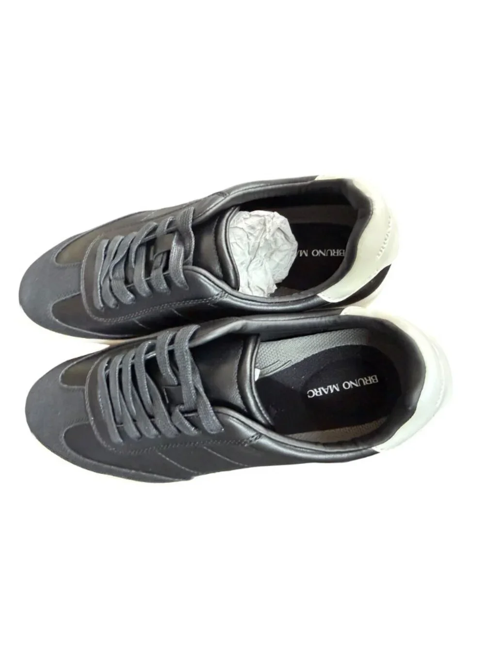 Bruno Marc Men's Casual Black & White‎ Sneakers Sz 13 NWB